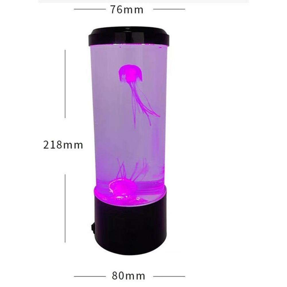 Creative 7 Colors LED Jellyfish Lamp Color-Changing Desktop Decor Night Light Mood Lighting USB Charging Desktop Light Kids Room