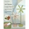 Center Compartment Floor Fan Without Mesh Cover For Home Power Saving Mute Floor Fan Vertical Large Wind Six Leaves Little Fan