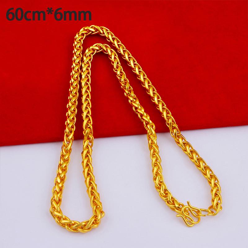 Alloy Gold Plated Necklace for Women  Fashion Imitation Snake Bone Chain Twisted Statement Chain for Evening Party