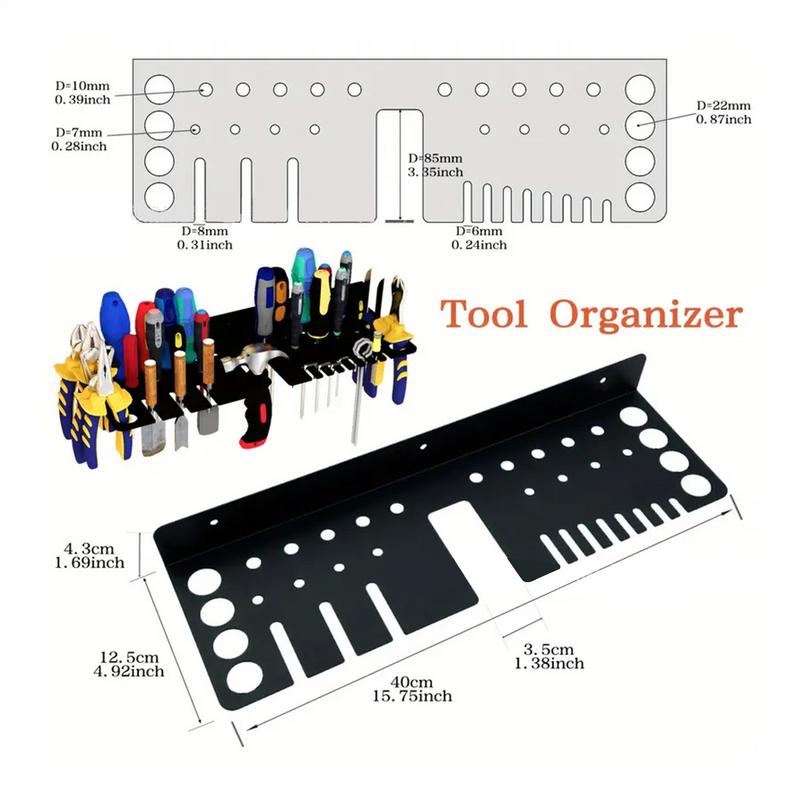 Multifunctional Storage Rack High Load Bearing Wall Mounted Heavy Duty Tool Metal Storage Rack Hand Tool Storage Rack