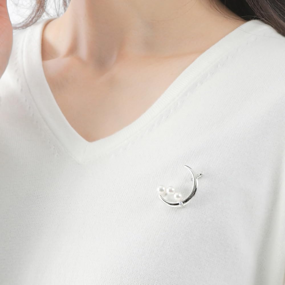 Mondlicht Brosche Perlenbrosche Perlenbrosche Damen [Geschenkverpackt]