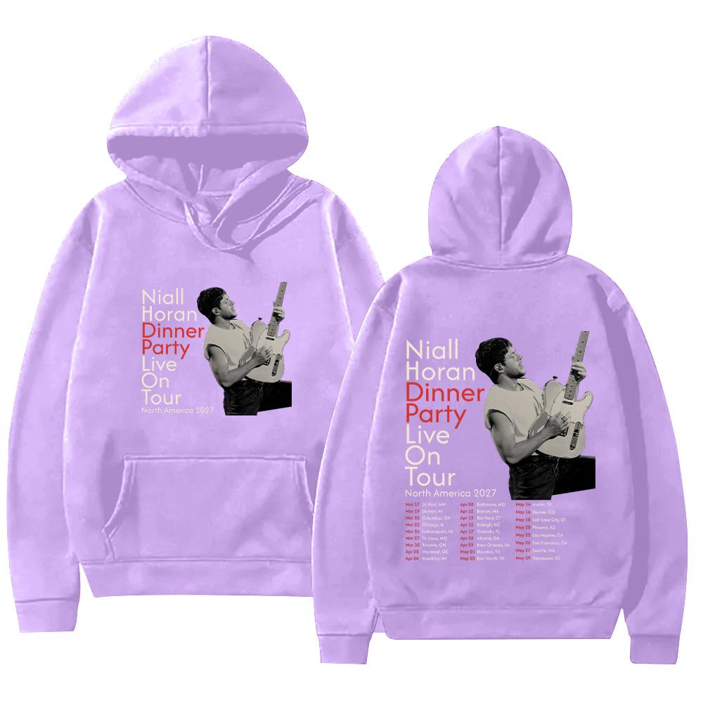 Niall Horan Dinner Party Live Tour North America 2027 Hoodie Y2k High Street Sweatshirt  Male Clothes Pullover Unisex Streetwear