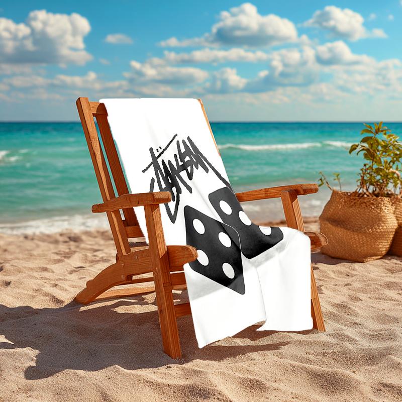 1 Stück Streetwear Würfelkultur Strandtuch, Schnelltrocknend, Vielseitig für Strand, Pool, Fitnessstudio, Yoga, Zuhause, Reisen, Weihnachten, Halloween, Weihnachtsgeschenk M929198