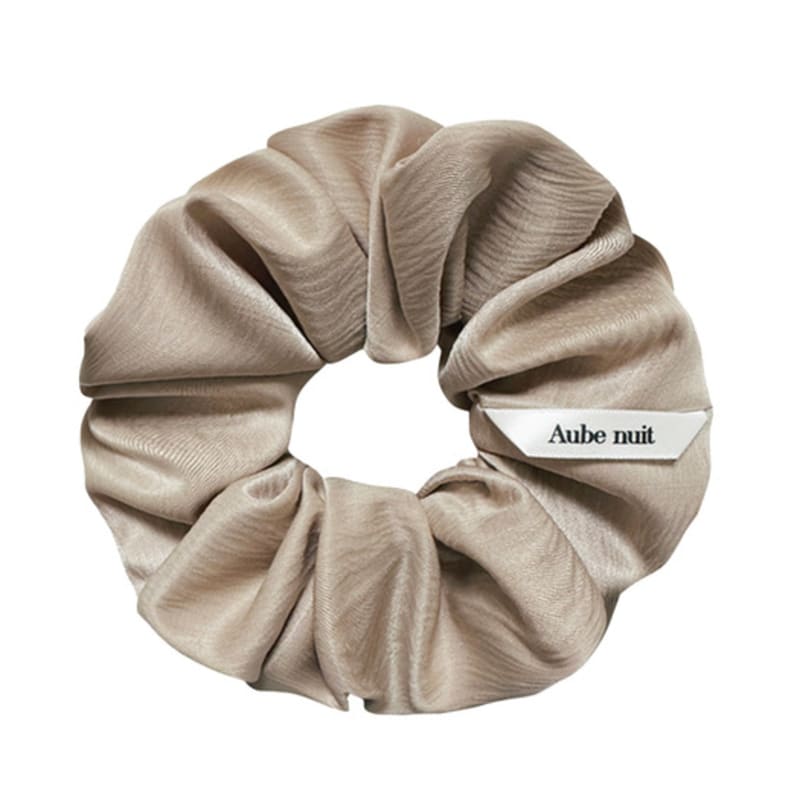 Aube Nuit L Line Luminous Deep Beige Hair Scrunchie M