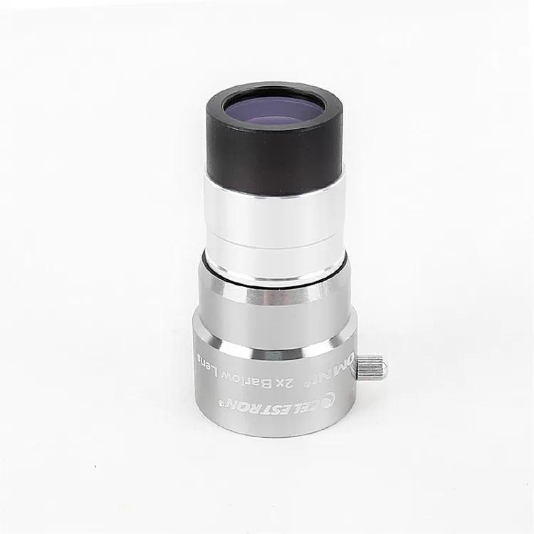 Celestron Omni Series 2x Barlow Teleconverter Metal Astronomical Telescope Accessories 1.25-Inch HD Star Watching