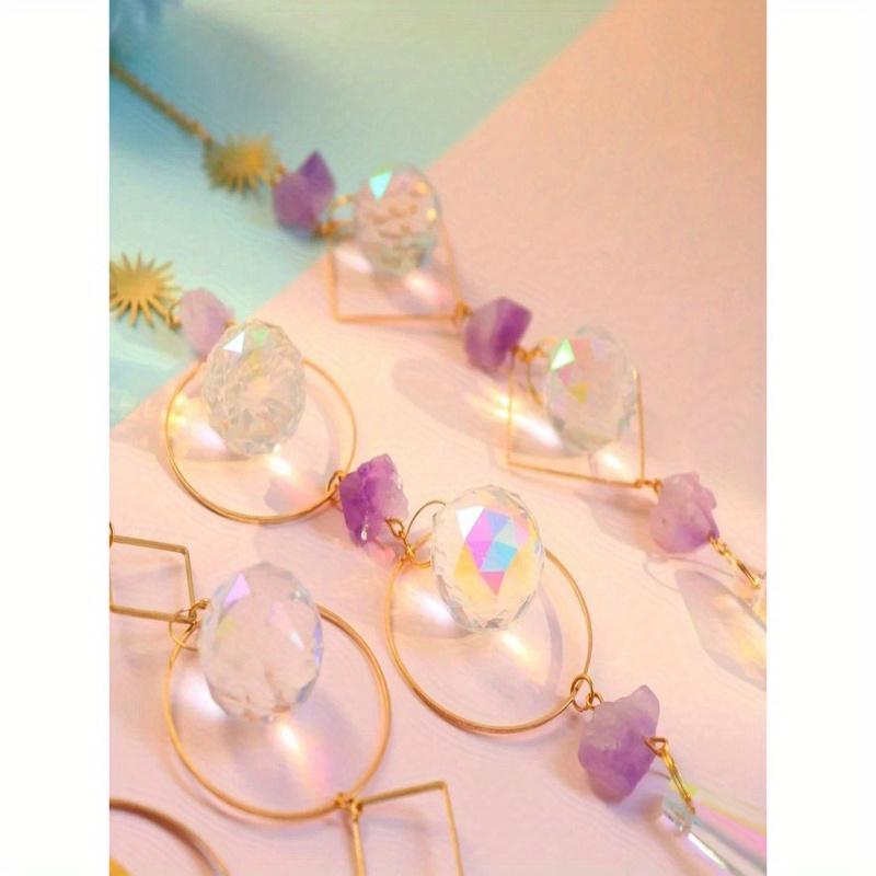 1PC Crystal Suncatcher Window Hanging Pendant Rainbow Maker Light Catcher Summer Decor, Home Decor, Room Decor, Wall Decor