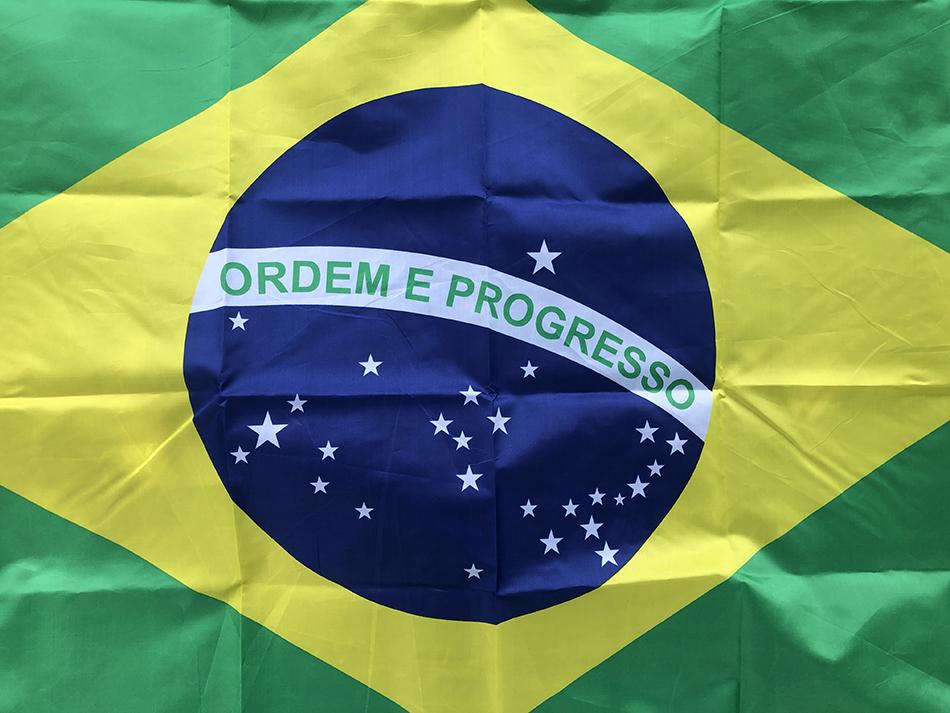 SKY FLAG Bandiera Grande del Brasile 90x150cm da Appendere Poliestere Stampa Digitale Bandiera Banner Brasile Brasileira per Celebrazione