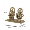 Laxmi Ganesha Idol for Good Luck & Worship | 1.5" Small Hindu God Statue Figurine Perfect for Decoration Puja & Gifting Purpose Sculpture