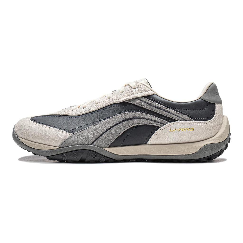 Li Ning Xingliu Cushioning Abrasion Resistant Balance Lightweight Low top Casual Shoes Unisex Greige AGCW002-2