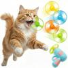6Pcs Cat Interactive Fetch Toy Set, Launcher Gun+Flying Disc Toy, Cat Track Toy for Cat Training Hunting Chasing Interactive.