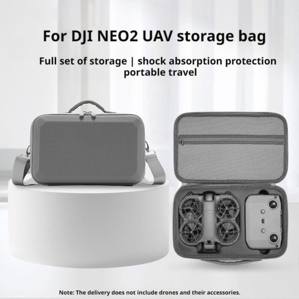 For DJI NEO 2 Drone Large Capacity PU Dedicated Storage Bag Waterproof Durable Thickened Internal Buffering Structure