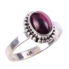 Natural Garnet Gemstone Handmade 925 Solid Sterling Silver Gift Ring Size 6 Z9A63