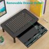 Metal Monitor Riser with Storage Drawer