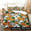 Halloween Flying Vampire Bedding Set Single Twin Full Queen King Size Bed Set Adult Kid Bedroom Duvetcover Sets Anime Bat