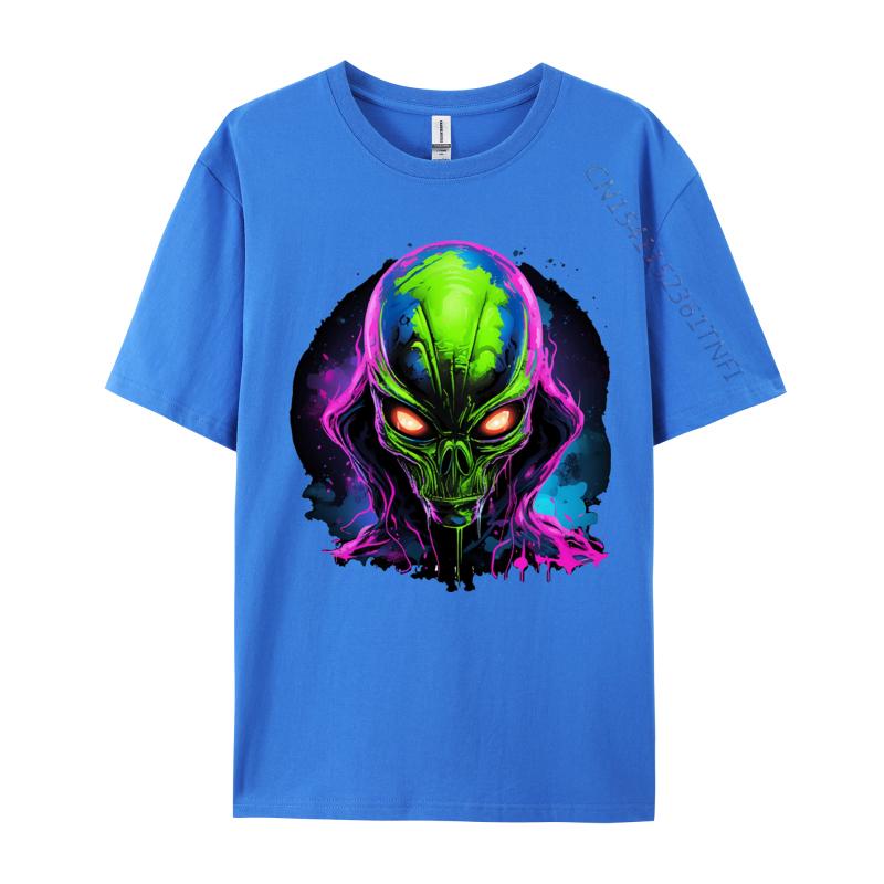 T Shirts for Men Alien in Pink T Shirt Hot Sale Round Neck TeeShirt black 2024 T Shirt