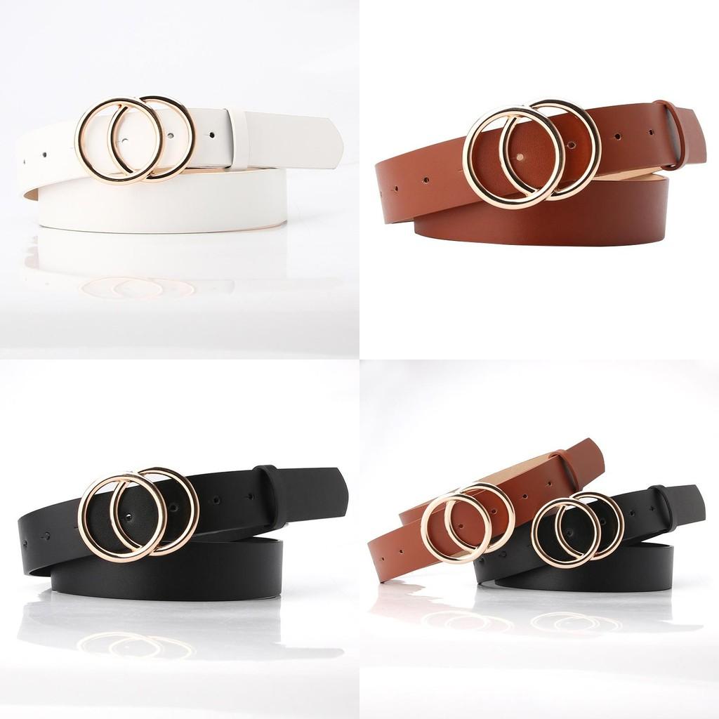 Ladies Fashion Pu Leather Waist Belt With Alloy Buckle For Daily And Formal Looks