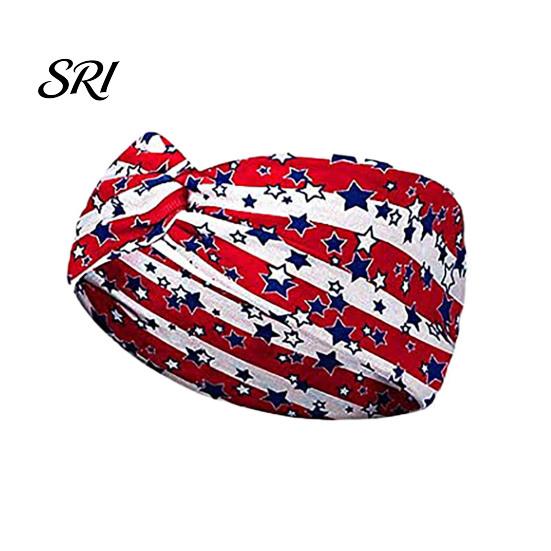 Diadema de Tela con Estampado de Bandera Suave para el Día de la Independencia con Estrellas Accesorios para el Cabello Americanos Diseño de Rayas Diadema Patriótica Festiva Accesorios Julio