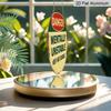 2D Flat, Funny Danger Mentally Unstable Keep Distance Metal Sign - 7.87-Inch Round Vintage Warning Label Wall Decor, Aluminum Caution Plaque for