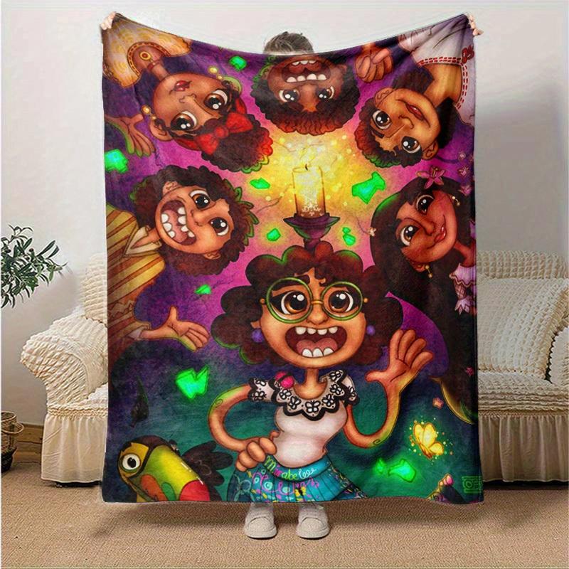 

1pc. Cartoon Voodoo Dolls Blanket, Unique Home Decor for Any Season, Perfect Gift Idea for Friends and Family, Vibrant Colors and Detailed Artwork Mak 130x150cm