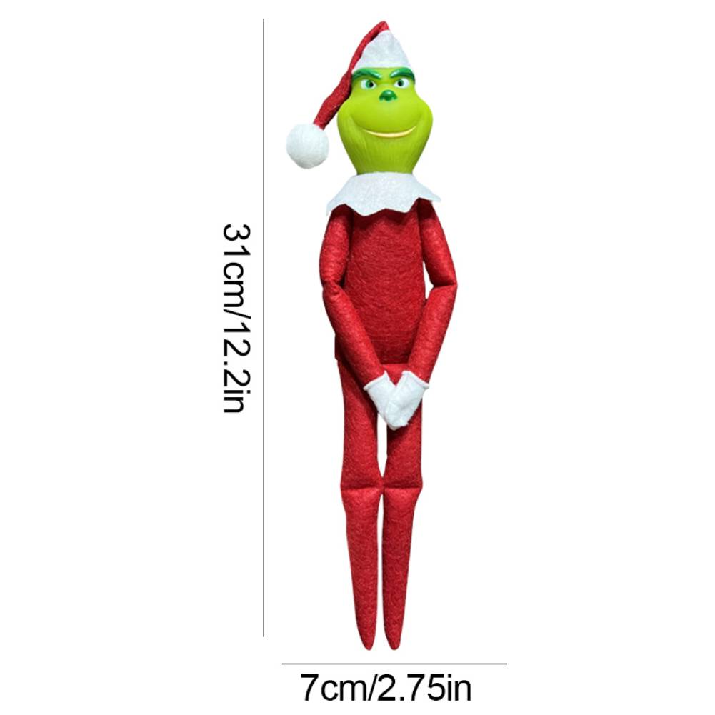 Bookshelf Fairy Christmas Doll Novelty Long Bendy Naughty Boy Elf Cute Red Christmas Boys and Girls Elf Doll Home Decoration