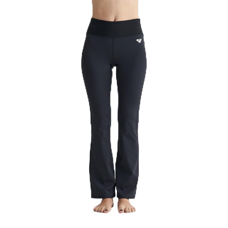 

[Roxy] leggings Amphibious high waist flare leggings ladies RPT241515 BLK