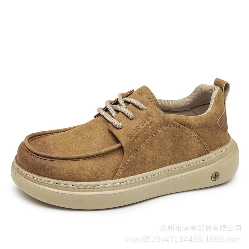 

Lightweight new low-top soft-soled cushioning sneakers outdoor street shooting comfortable casual shoes leather board shoes 44