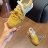 Raspberry Pink Inner Height Increase Forrest Gump Shoes Women's 2025 New Small Platform German Training Shoes Spring and Autumn Fashion Casual Shoes