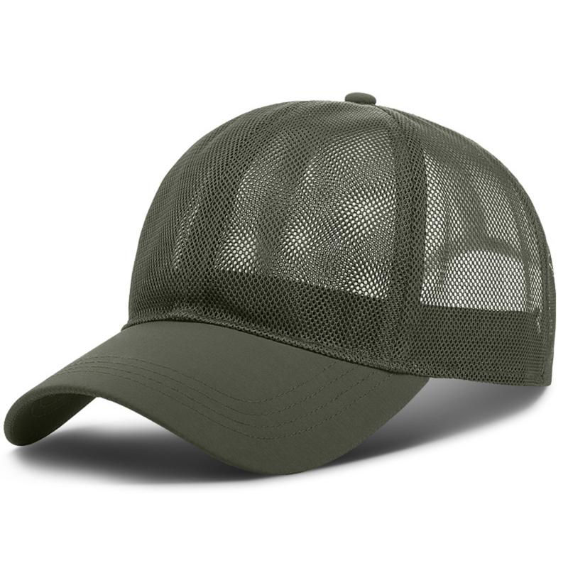 New Summer Full Mesh Baseball Cap Men Women Hollow Out Breathable Quick Dry Cooling Sunscreen Outdoor Peaked Hat New