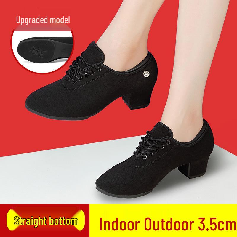 Women's Latin & Ballroom Dance Shoes - Soft Sole, Breathable, Lightweight, Ideal for Teachers, Training & Square Dance.