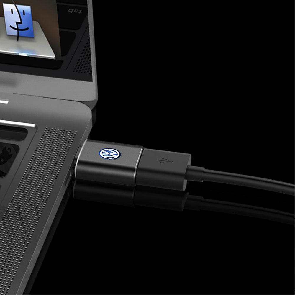 2026 Hot For VW VOLKSWAGEN Car Charger USB Converter Fast Charging Auto Accessories For Volkswagen VW R GTI Golf Polo Beetle  Pa
