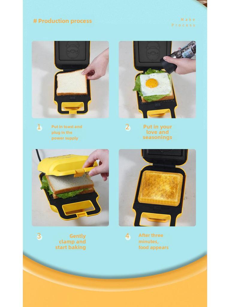 Multifunctional Breakfast Sandwich Toaster