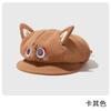 Cat ears octagonal hat new sweet sister women's newsboy hat show face little beret cute cos hat