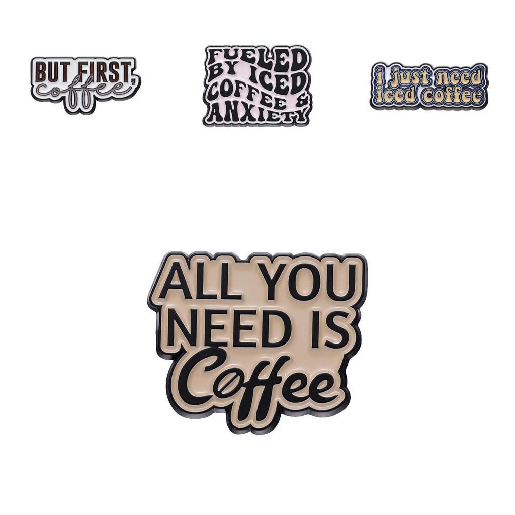 Creative And Fun Cartoon Style Alphabet Collection Metal Alloy Brooch Set For All