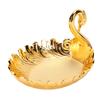 Metal Fruit Bowl Vintage Exquisite Peacock Shape Decorative   Plate for Snacks Nuts Dried Fruits