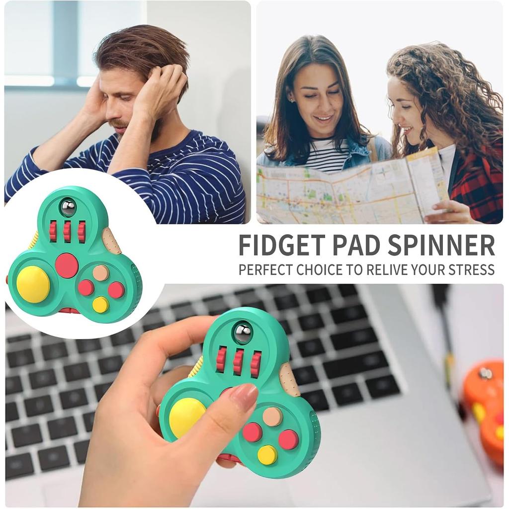Fidget Toys, Fidget Pad Fidgets, Autism Figette Cubes, Cool Fidget Clicker Controller Desk Toys, Anxiety Relief Stress ADHD Toys, Sensory Fidget Cubes