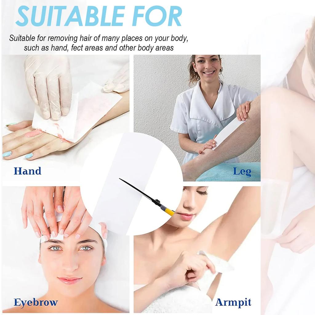 50/100 Yards/roll Wax Strips For Hair Removal Nonwoven Body Cloth Hair Remove Wax Paper Rolls High Quality Hair Removal Epilator