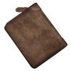 Men's European and American Wallet Short Leather Cowhide Vertical Wallet Driver's License Multifunctional Retro Men's Card Bag Integrated