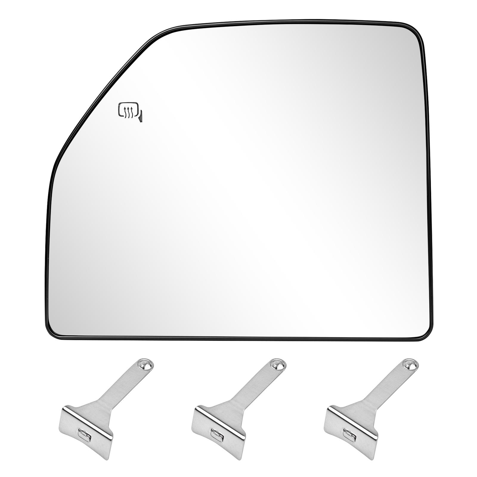 Left Right Heated Side Mirror Glass Rearview Mirror Lens for Ford F150 2015 2016 2017 2018   F250 F350 2017- Left Driver Side