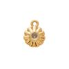 European and American Stainless Steel 18K Chili Gold DIY Pendant with Porcelain Imitation and Color Retention.