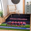 Atletico Madrid Customize Your Name Area Rug Perfect for Outdoor Study room Bedrooms Entryway Anti-slip Rug Anime Office Decor Best for Christmas