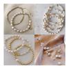 Bead Mix Set 720 Pieces Pearl Beads Handicraft Accessories Parts Spacer Set Handmade Round Beads Strap Bracelet Parts Assortment DIY Handicraft