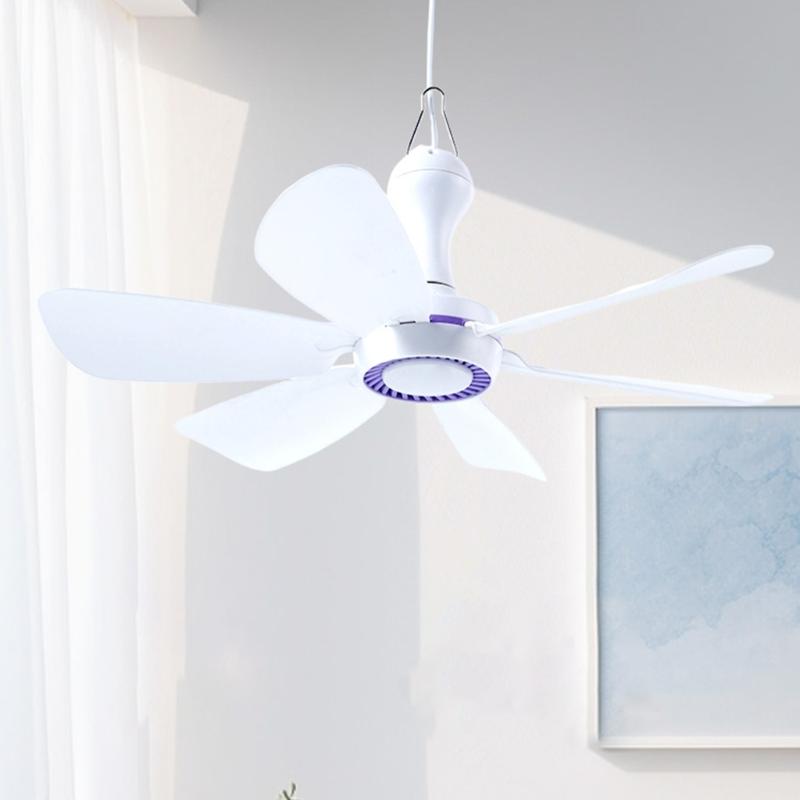Ventilatore USB da Appendere DC5V1A 5W Efficiente e Silenzioso Motore Brushless per Campeggio Camera da Letto Ufficio Scrivania e Tenda da Viaggio