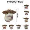 Hamster Car Decor Accessory Easy To Install Dashboard Ornament Fun Hamster Eating Seeds Vehicle Figurine for Interior