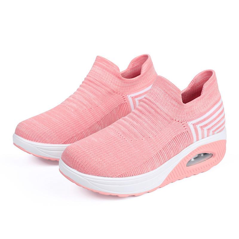 New shoes casual shoes breathable and lightweight mother shoes lace-up air cushion sneakers
