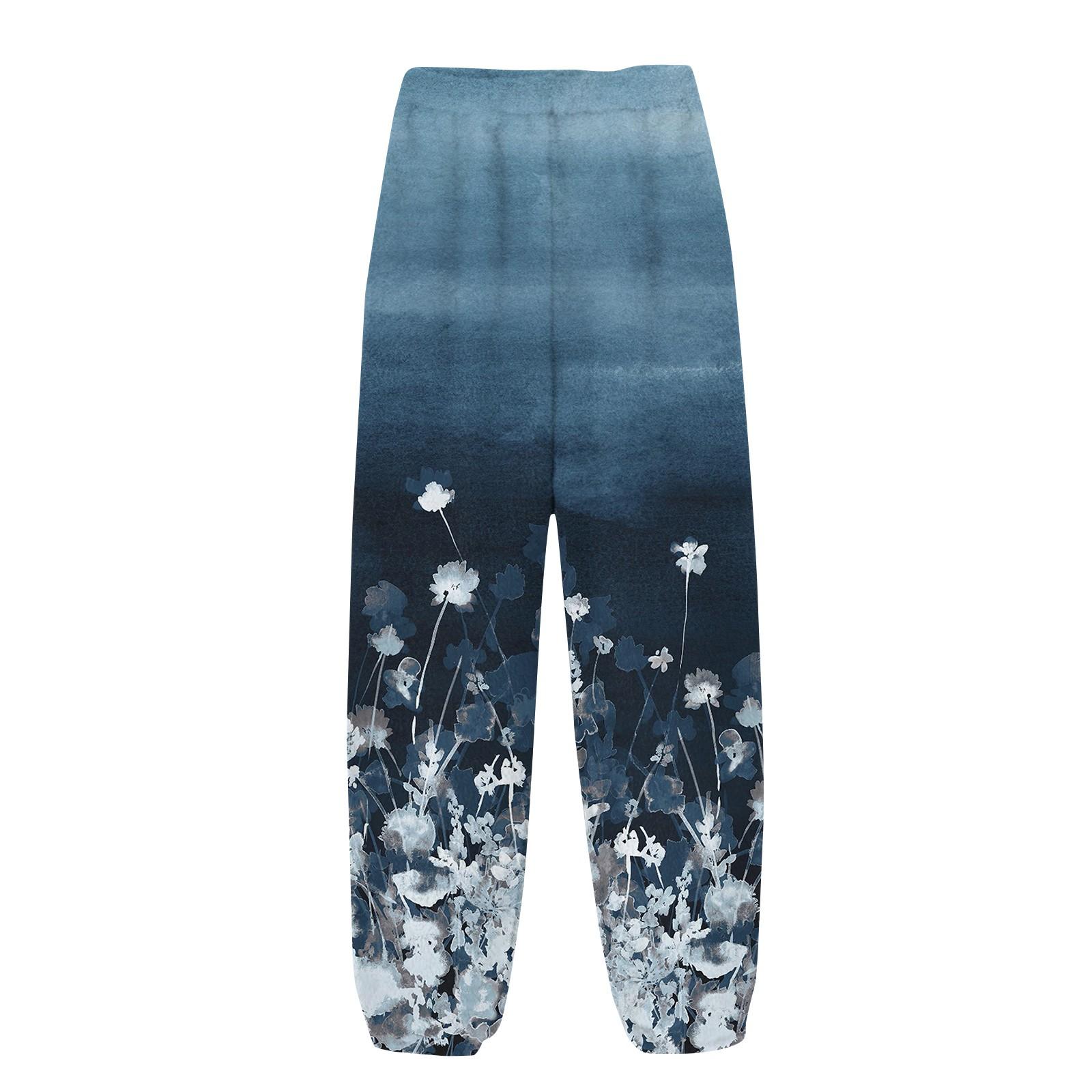 

Женские пижамные штаны Мягкие удобные пижамные штаны Женские повседневные домашние штаны Зимние L синий