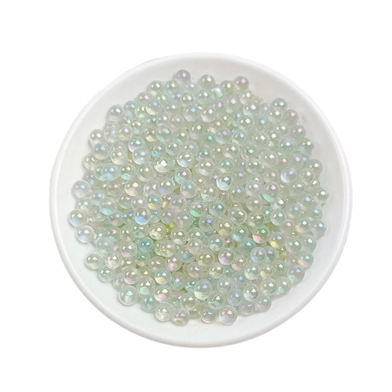 Glass Filler Beads 5 Mm, Round No-Hole Decorative Glass for Vases Styling, Gift Box, Craft Accent Pack