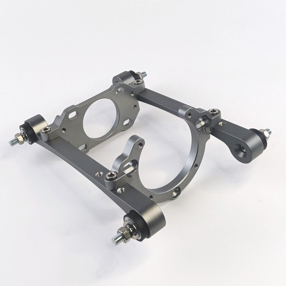 26 29 30 32cc Engine Bracket Aluminum Alloy Boat Model Engine V-boat O-boat Mount Side Exhaust Engine Accessory Bracket.
