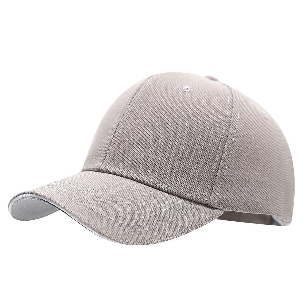 Custom Logo Solid Color Six-Panel Brushed Cotton Baseball Cap