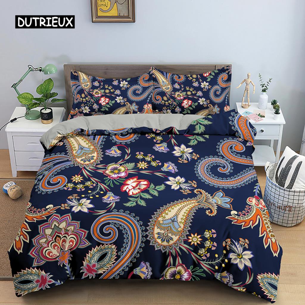 

Пододеяльник с винтажным цветочным принтом King Queen, комплект постельного белья с изображением подсолнуха и пиона, пододеяльник с тропическим цветочным принтом, покрывало в стиле бохо EU single(135x200cm)