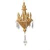 Christmas Chandelier Ornament Shatterproof Acrylic Crystal Chandelier Hanging Decoration For Tree Mantels